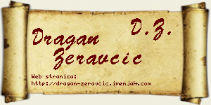 Dragan Žeravčić vizit kartica